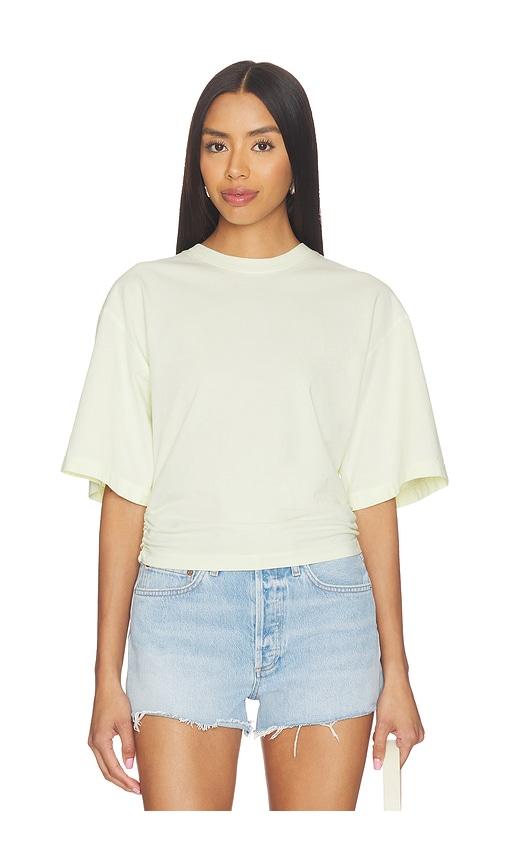 agolde shari tee shirt in yellow. - size m (also in s, xs)
