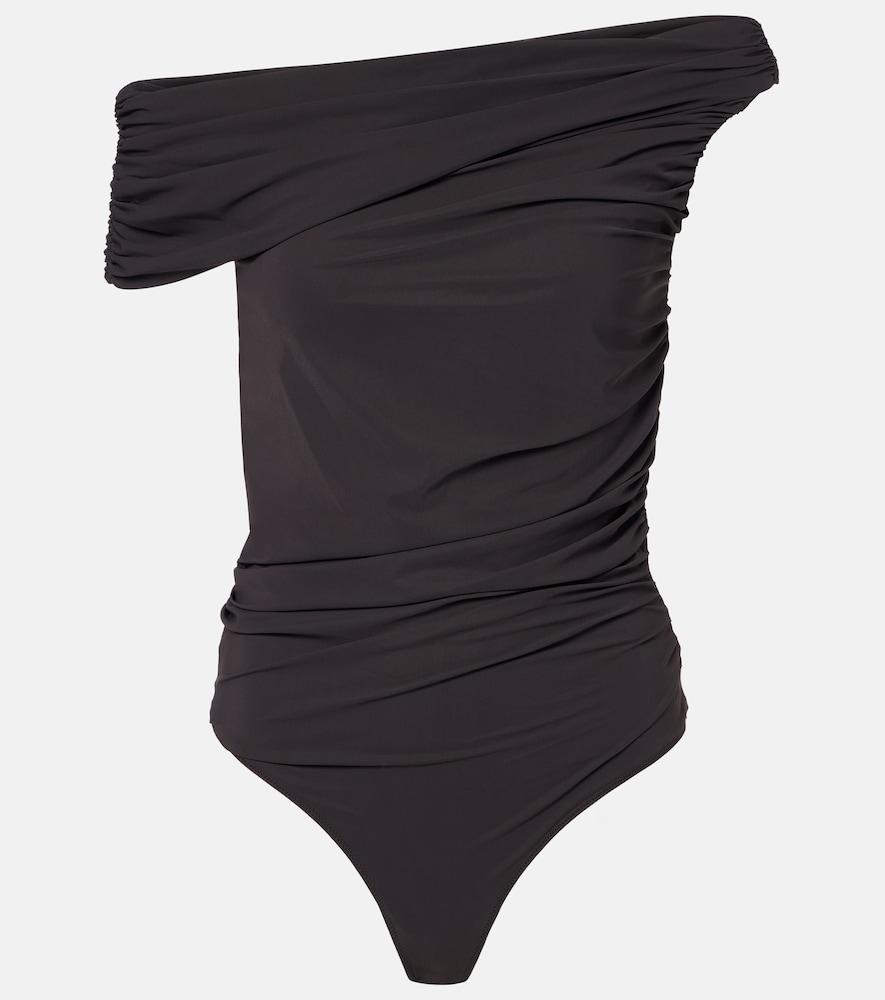 agolde sherilyn off-shoulder bodysuit