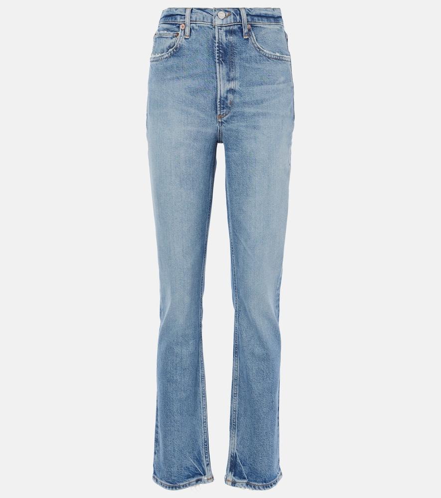 agolde stovepipe high-rise straight jeans