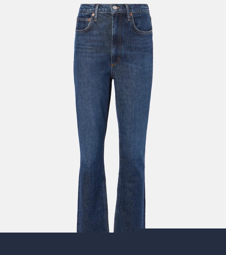 agolde stovepipe high-rise straight jeans