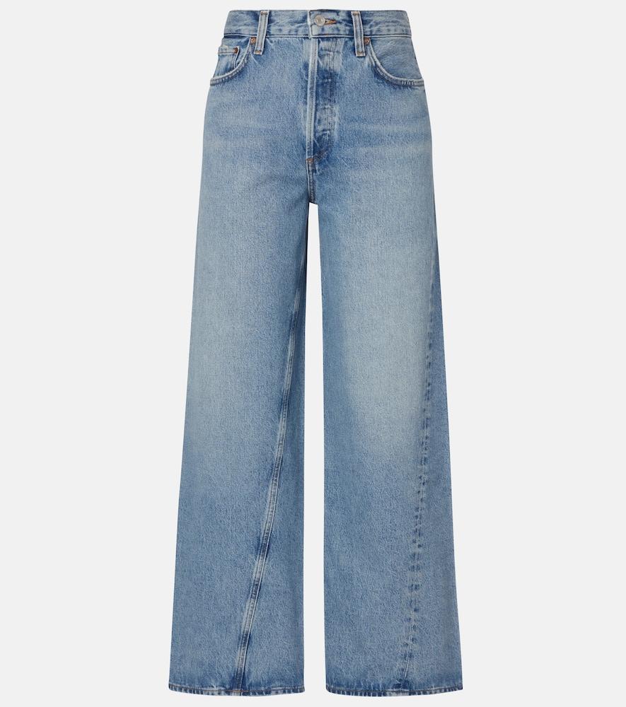 agolde twist low-rise wide-leg jeans