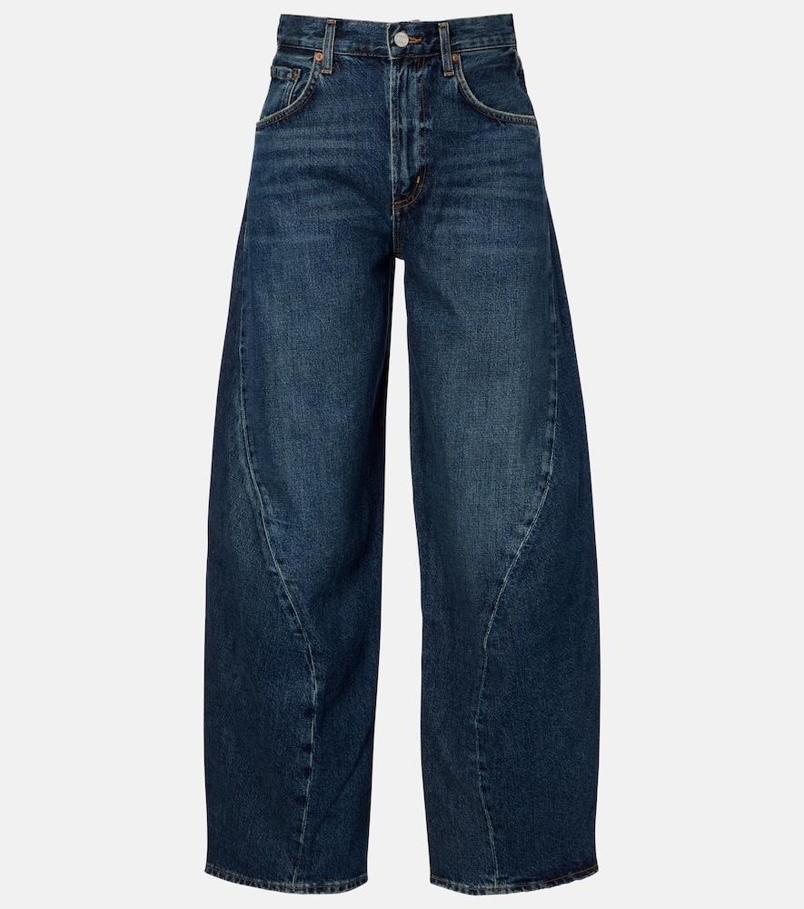 agolde twist mid-rise wide-leg jeans