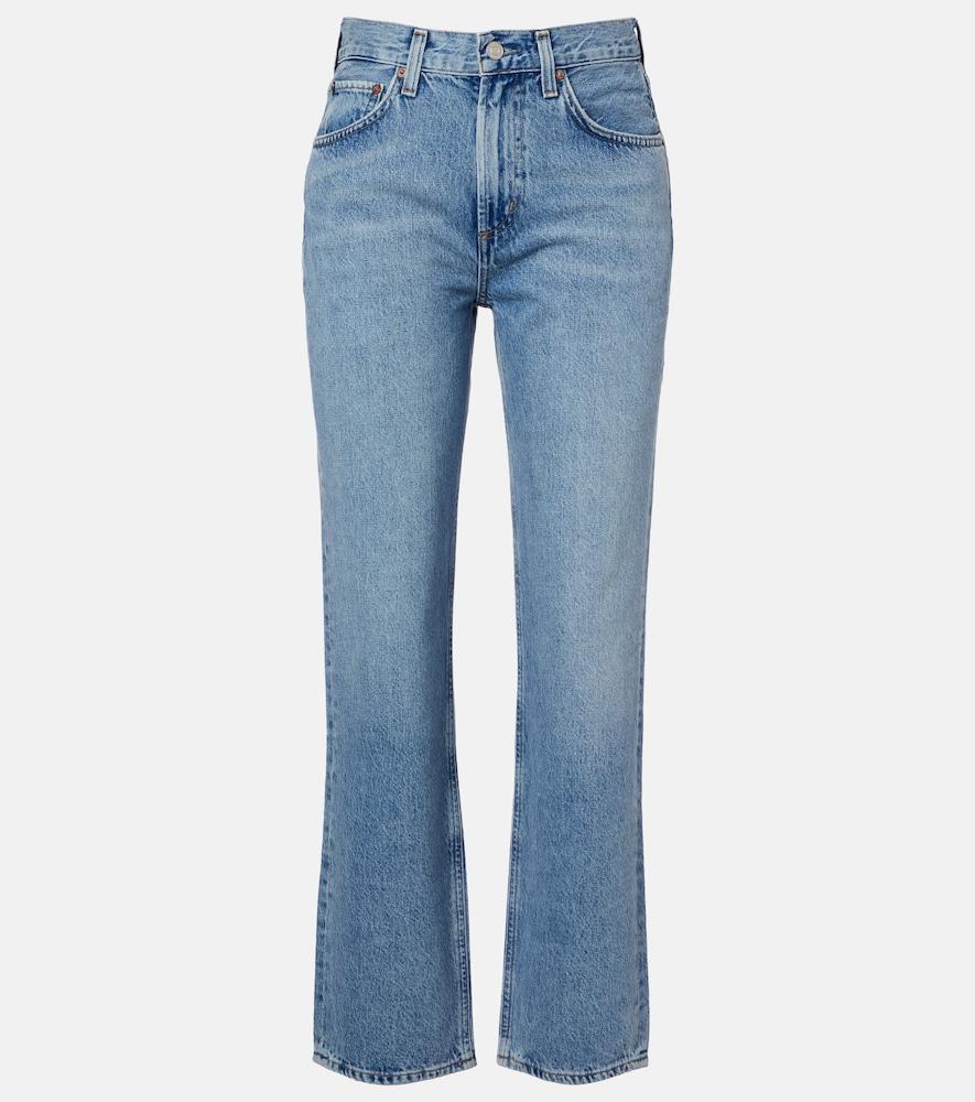 agolde valen high-rise straight jeans