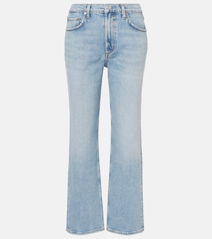 agolde valen mid-rise straight jeans