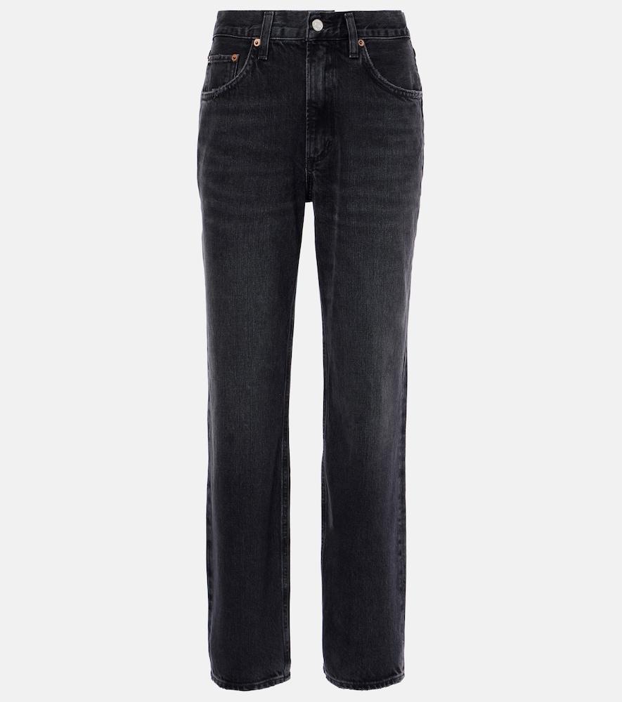 agolde valen mid-rise straight jeans