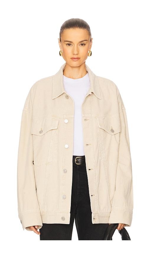 agolde wayne jacket in beige. - size m (also in s)