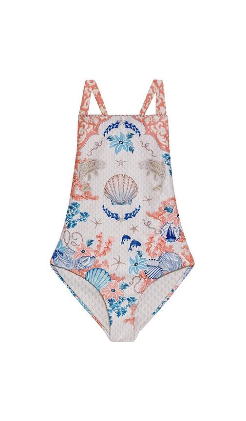 agua bendita amina sereia one piece swimsuit in white. - size 2 (also in 4)