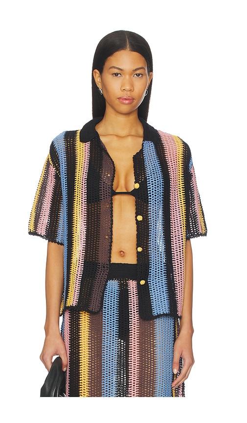 agua bendita axel shirt in black. - size l (also in m)