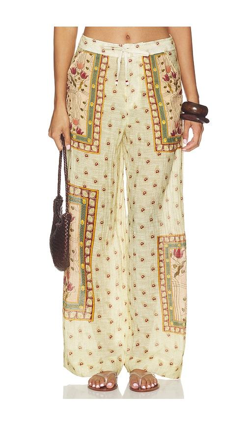 agua bendita caroline plume pant in multi. - size l (also in s, m)