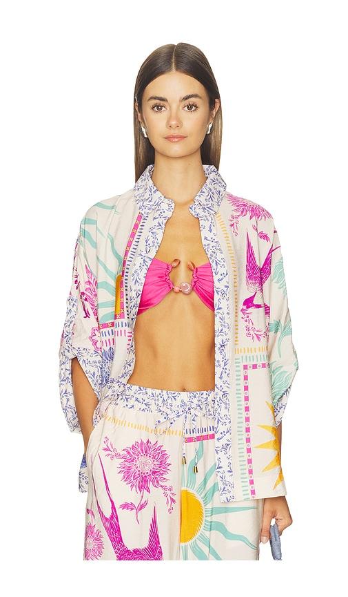 agua bendita chrissy alina top in multi. - size s (also in xs)