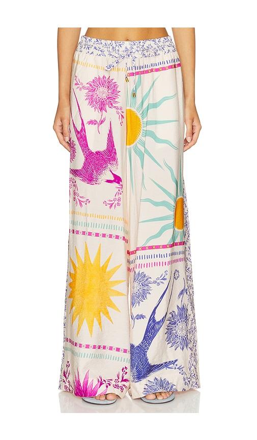 agua bendita janis alina pants in multi. - size l (also in m, s)