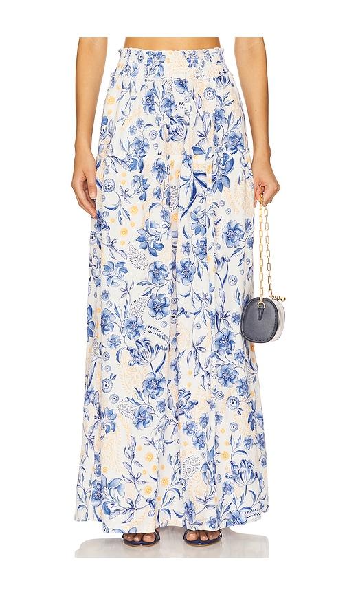 agua bendita jenna maxi skirt in white. - size l (also in m)