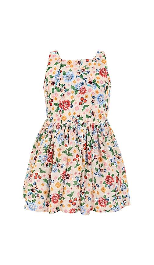 agua bendita kids venus basket dress in cream. - size 2 (also in 6)