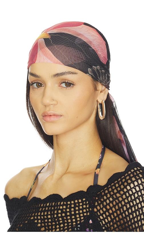 agua bendita marine ambar scarf in black.