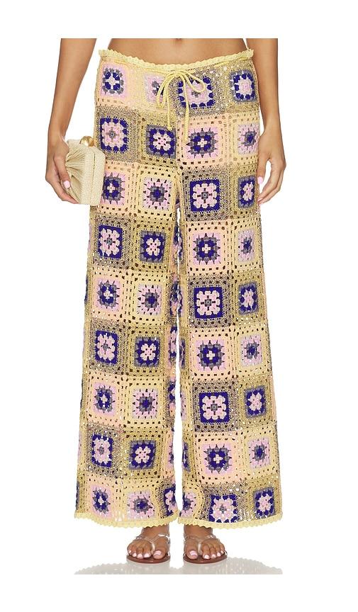 agua bendita roots alina pants in multi. - size l (also in s, m)