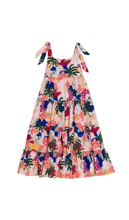 agua bendita sampha thamar dress in coral. - size 2 (also in 4)