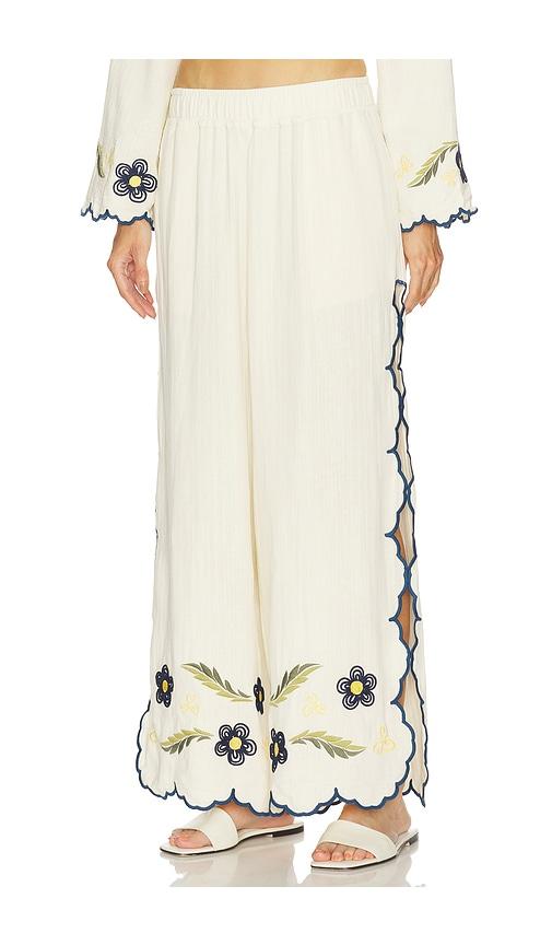 agua bendita winter pants in white. - size l (also in s, m)