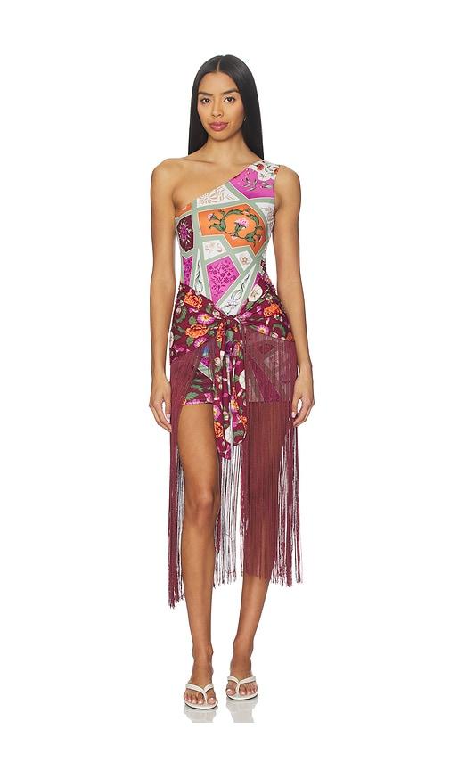 agua bendita x revolve kenya dress in green. - size l (also in s)