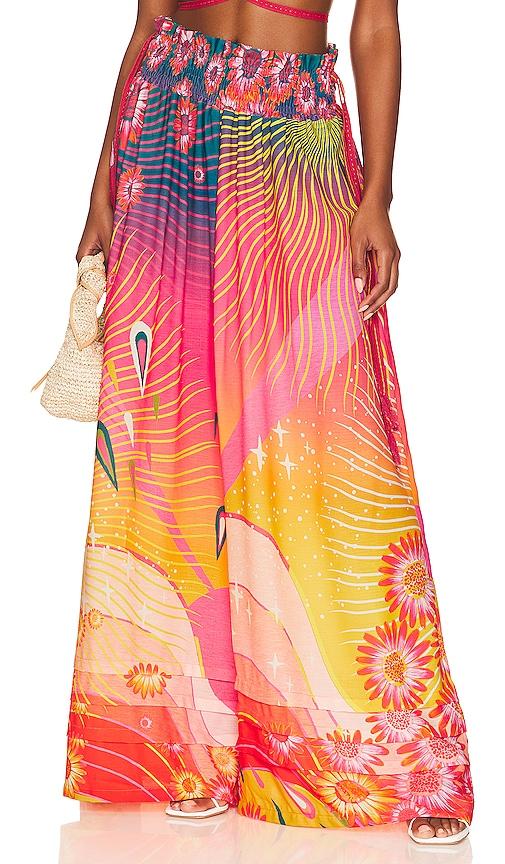 agua bendita x revolve tatum pants in multi. - size l (also in m, xl)