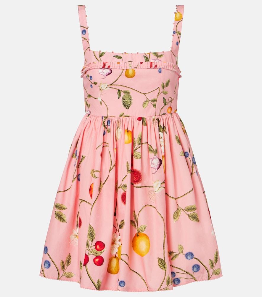 agua by agua bendita barbara printed cotton minidress