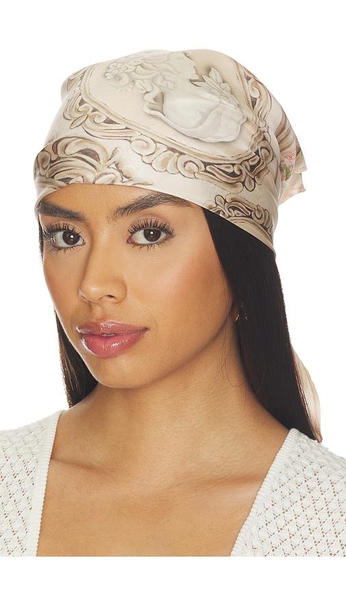agua by agua bendita ceiba scarf in cream.