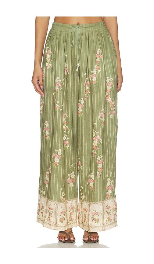 agua by agua bendita cocada trouser in green. - size l (also in xs, s, m, xl)