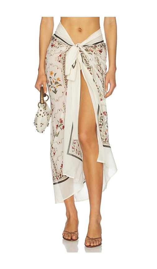 agua by agua bendita lavanda andes pareo in cream.