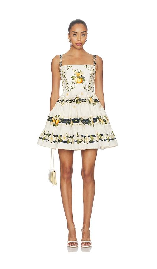 agua by agua bendita lima mini valle dress in multi. - size l (also in m, xs, s)