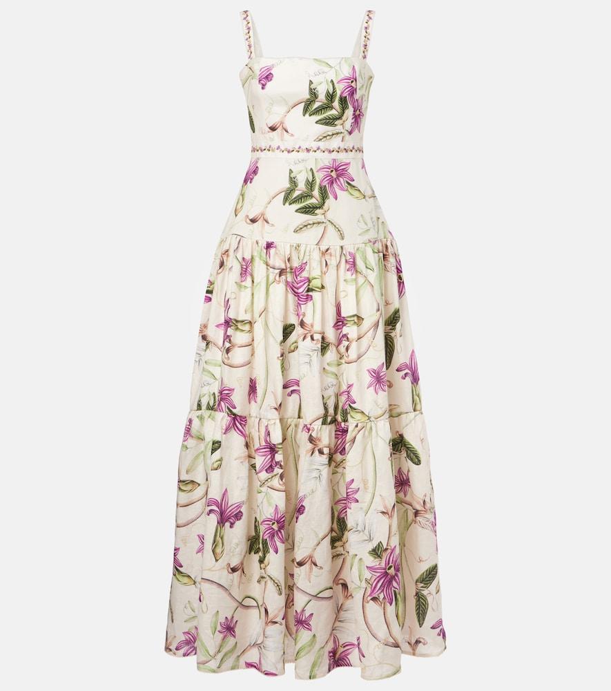 agua by agua bendita lima printed cotton maxi dress