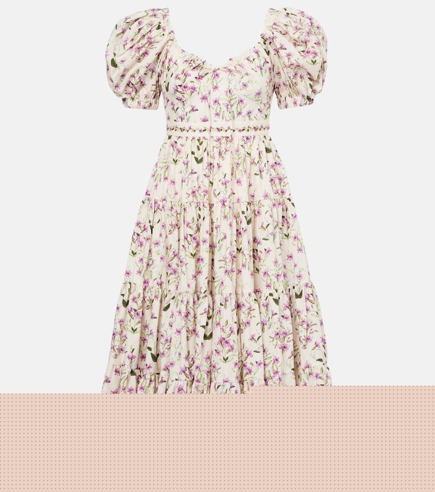 agua by agua bendita palmera tiered cotton maxi dress