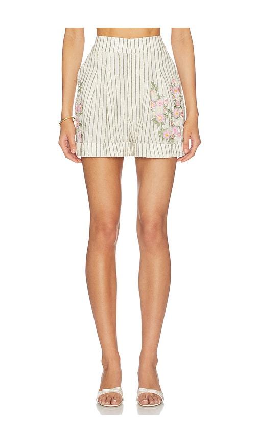agua by agua bendita rommy paraiso skirt in beige. - size l (also in m, xl, xs)