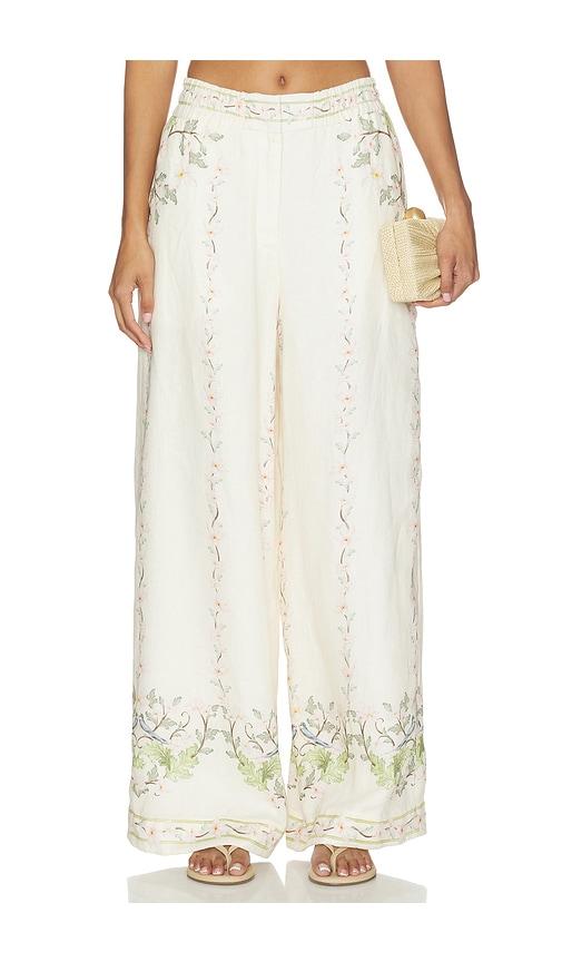 agua by agua bendita tota anhelo pant in cream. - size l (also in xs, s, xl)