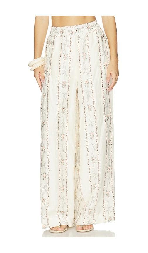 agua by agua bendita tota navegante trousers in ivory. - size l (also in xs, s, m, xl)