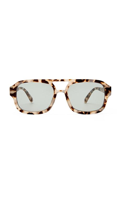 aire aquarius sunglasses in cookie tort & smoke tint in brown.