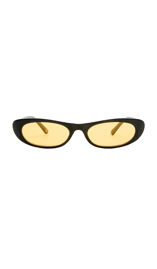 aire avior sunglasses in black.