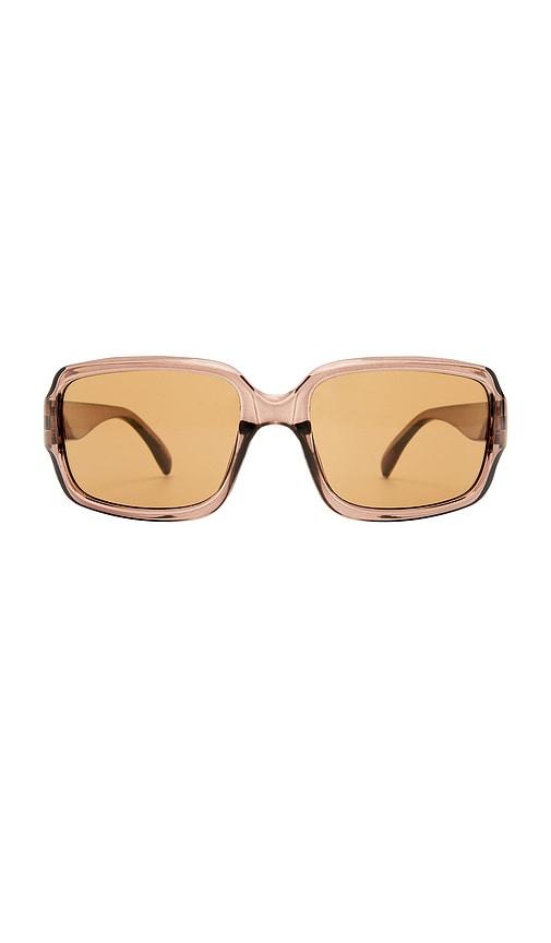 aire ignite sunglass in brown.