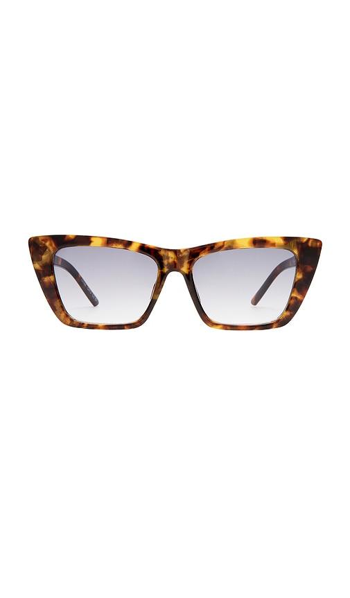 aire solstice sunglasses in brown.
