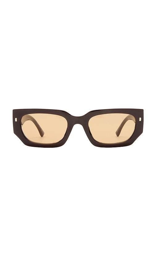 aire x von dutch renegade sunglasses in chocolate.