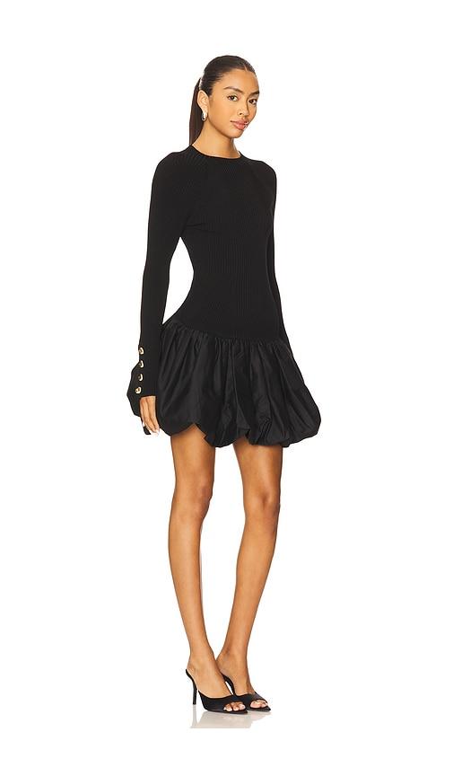 aje moonlight knit mini dress in black. - size l (also in xxs, s, xl)