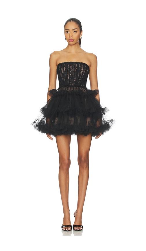 aknvas edel dress in black. - size 2 (also in 6)