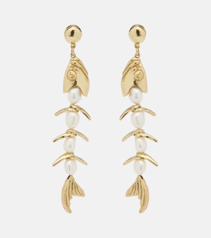 alémais calypso embellished drop earrings