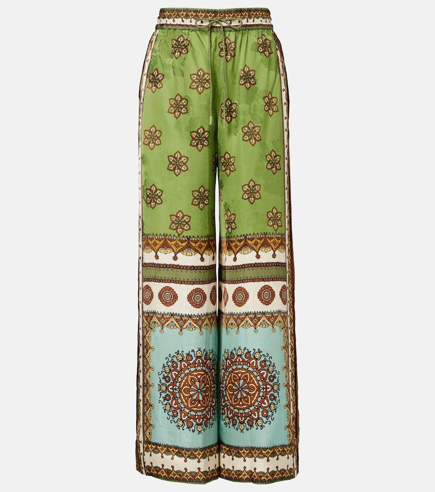 alémais contina jacquard palazzo pants