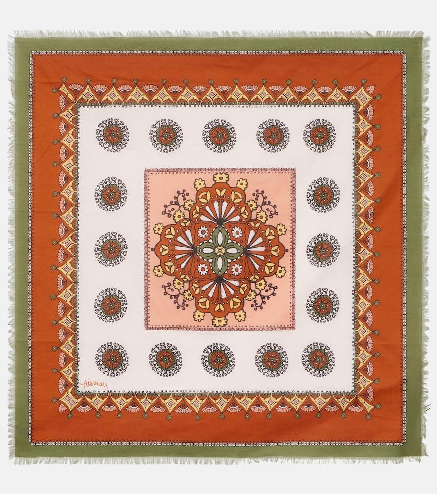alémais contina midi fringed cotton scarf