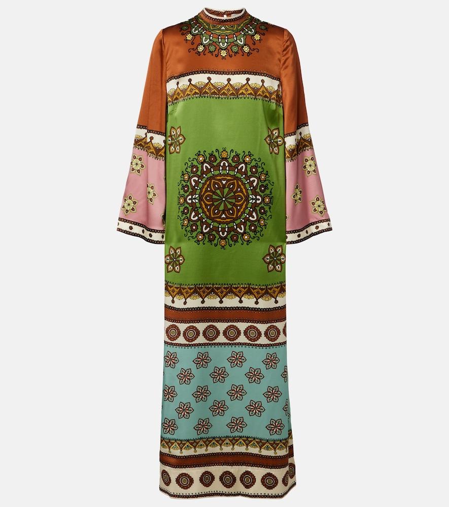 alémais contina silk maxi dress