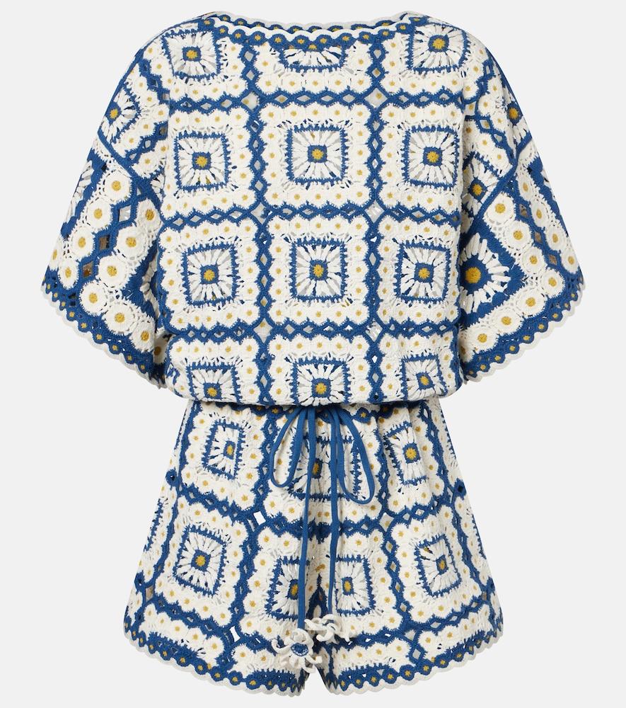 alémais dolly crochet cotton romper