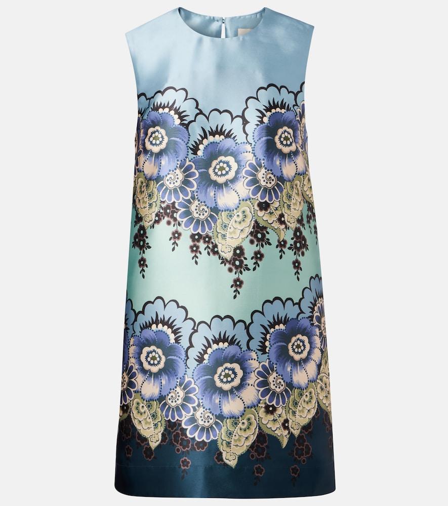 alémais floral satin minidress