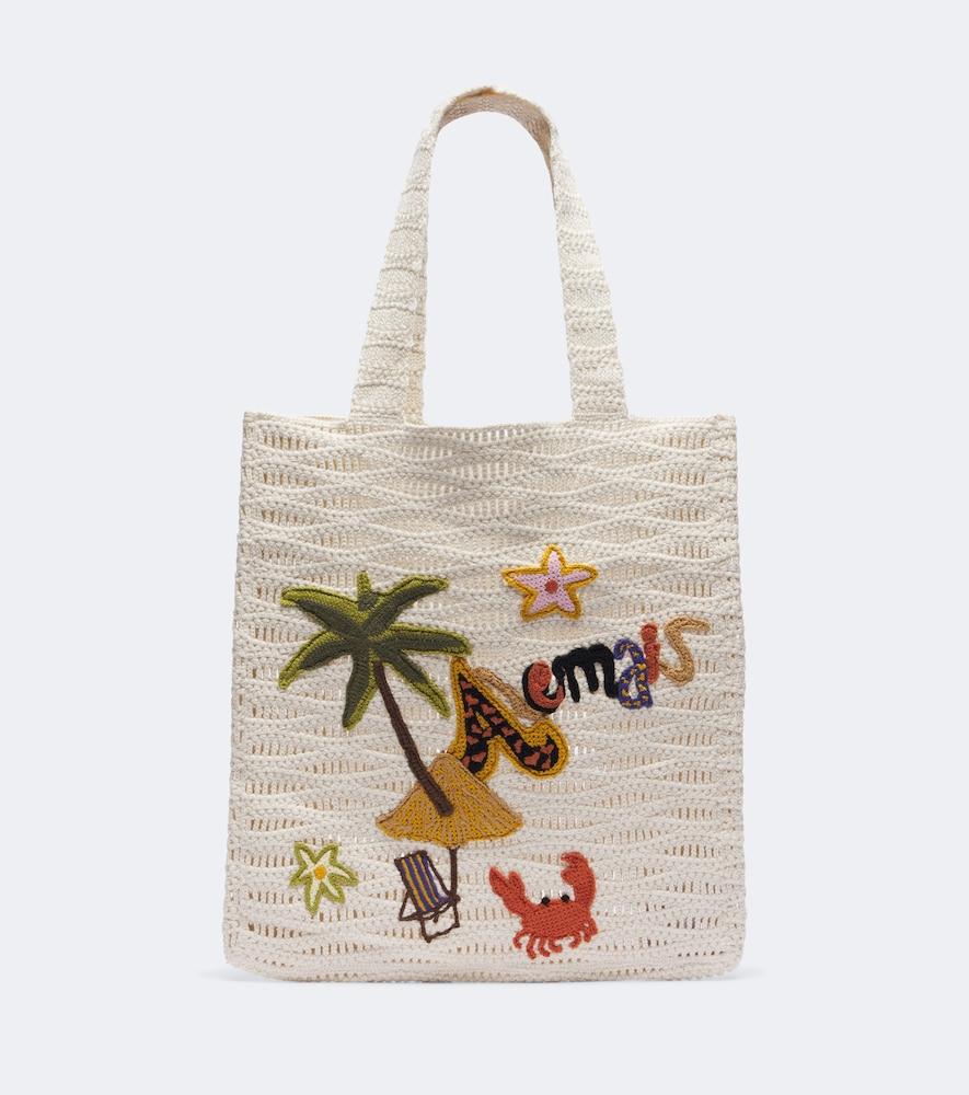 alémais island cove large crochet tote bag