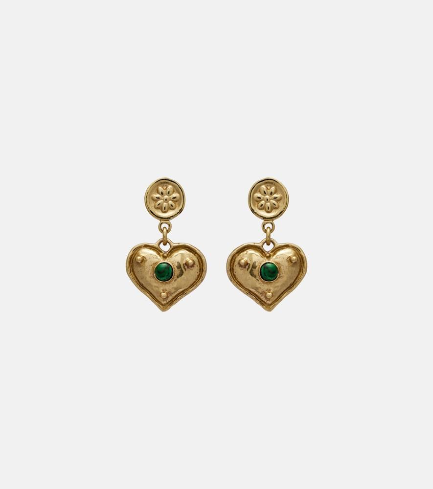 alémais jem heart drop earrings