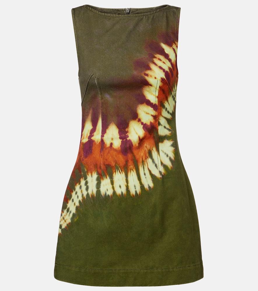 alémais marilyn dyed denim minidress
