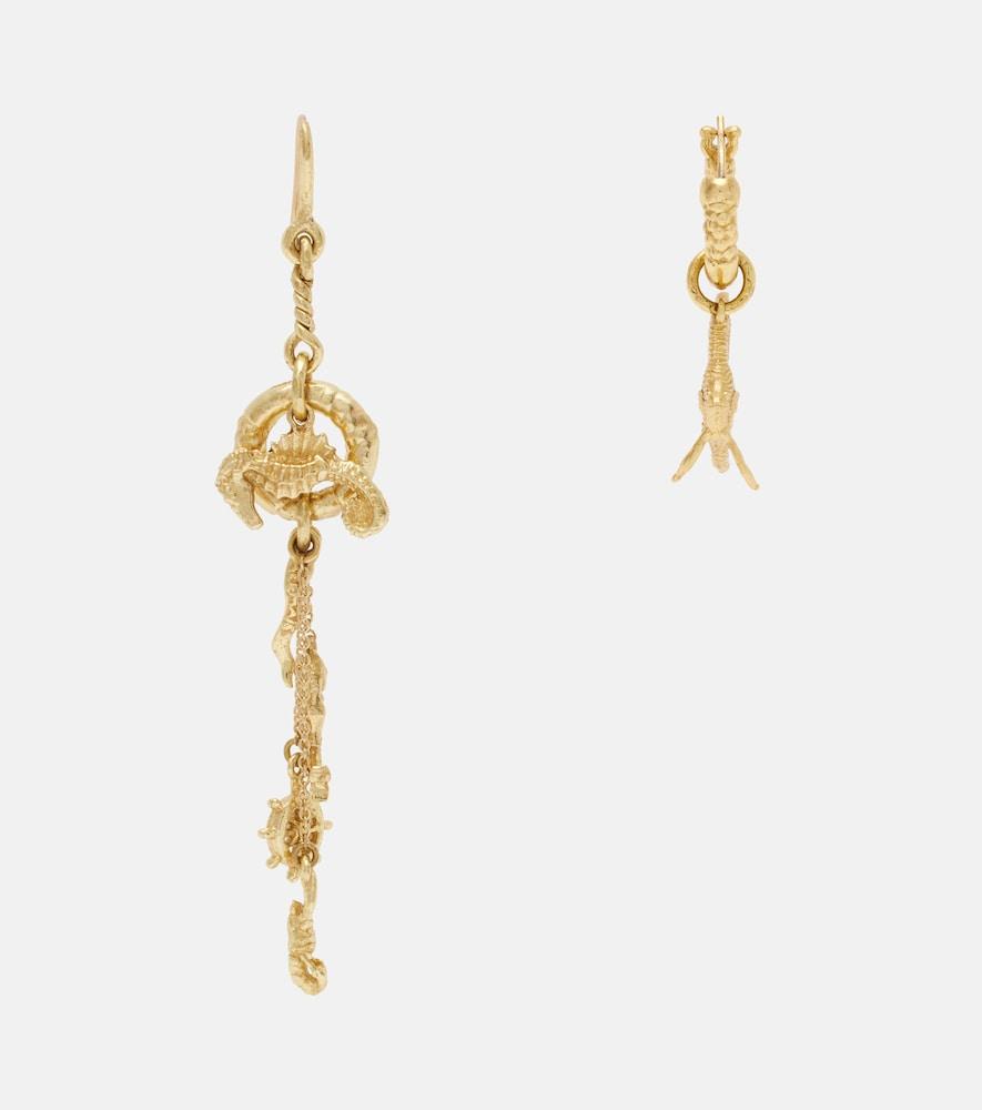 alémais mismatched sea drop earrings